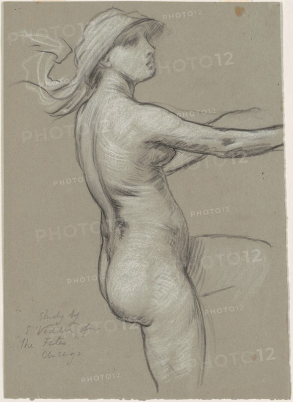 Study for "The Fates Gathering in the Stars", 1884-1887.