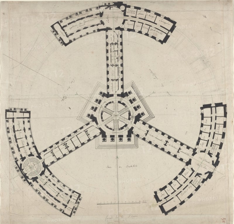Ground Plan for an Academy of the Fine Arts, 1750/1790.