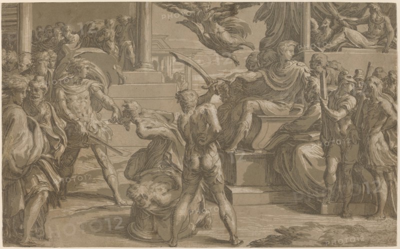 The Martyrdom of Saints Peter and Paul [recto], c. 1530.