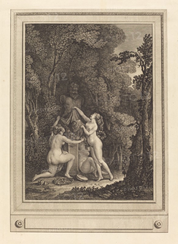 Les nymphes scrupuleuses, 1784. [The scrupulous nymphs].