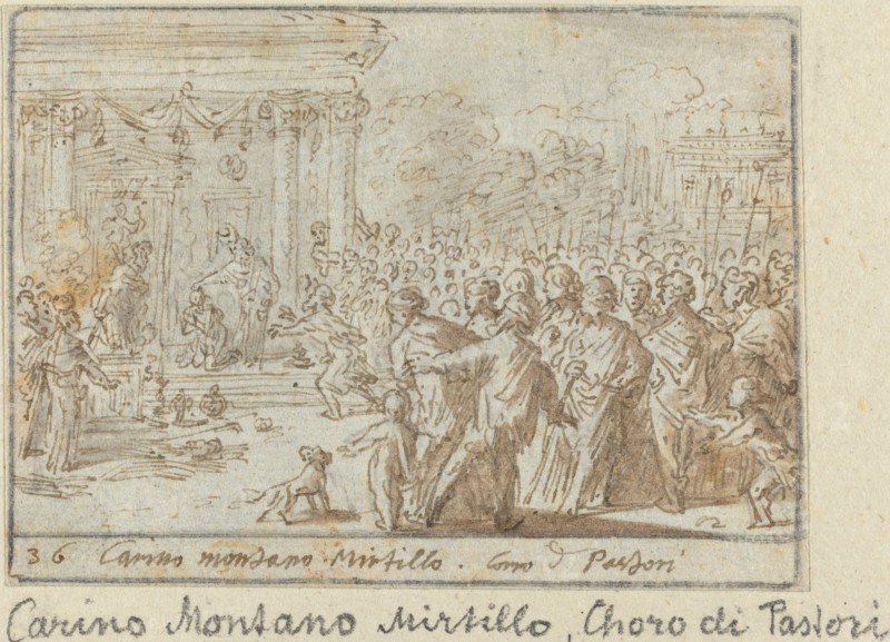 Chorus of Shepherds: Carino, Montano and Mirtillo, 1640.
