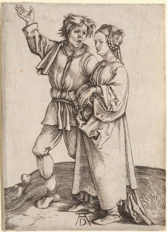 The Rustic Couple (The Peasant and his Wife), 1497-1498.