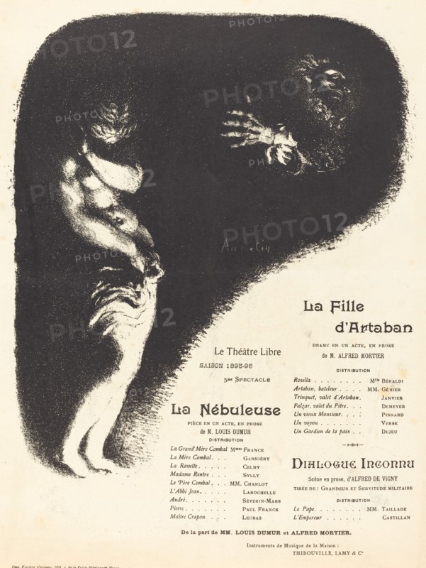 La Fille d'Artaban; La Nébuleuse; Dialogue inconnu, 1896.