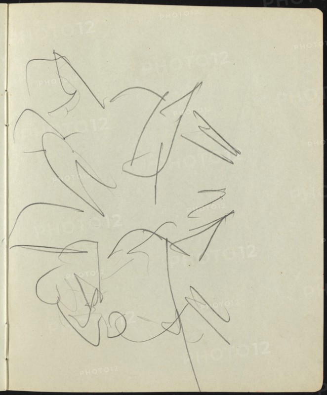 Dancers and Performers (Page from a Sketchbook), c. 1911.