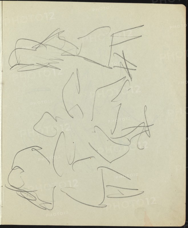 Dancers and Performers (Page from a Sketchbook), c. 1911.