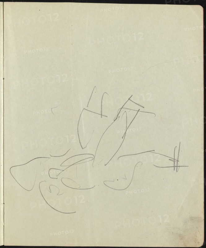 Dancers and Performers (Page from a Sketchbook), c. 1911.