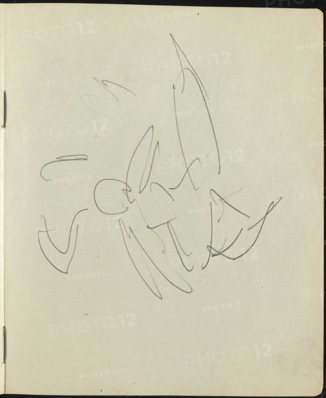 Dancers and Performers (Page from a Sketchbook), c. 1911.