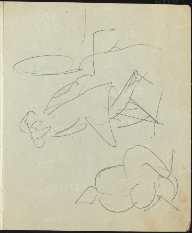 Dancers and Performers (Page from a Sketchbook), c. 1911.
