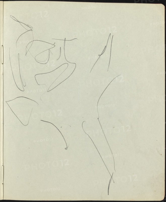 Dancers and Performers (Page from a Sketchbook), c. 1911.