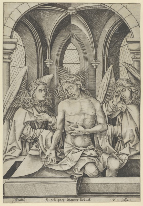Christ as the Man of Sorrows Between Two Angels, ca. 1500.