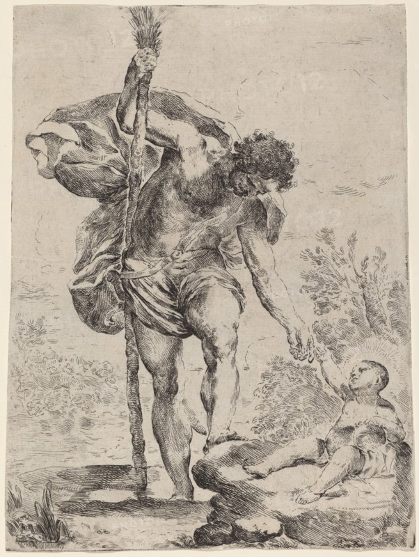 Saint Christopher Giving His Hand to the Infant Jesus, 1650s.