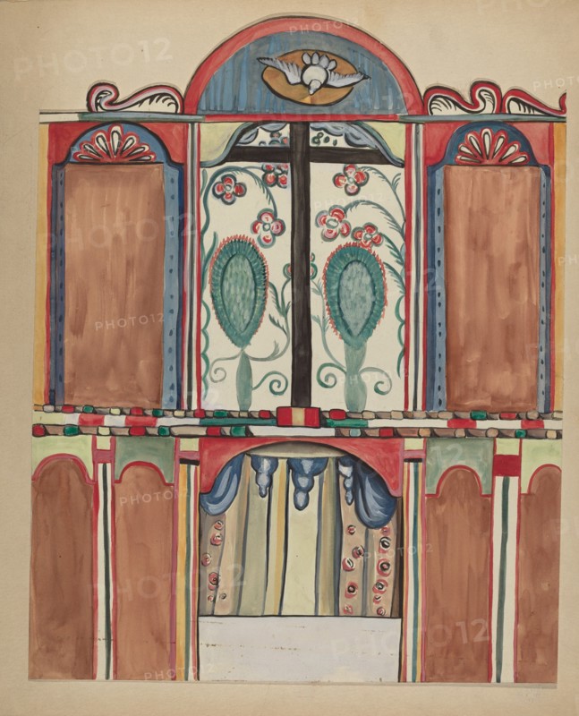 Main Reredos in Santa Cruz Church, Santa Fe County, 1935/1942.