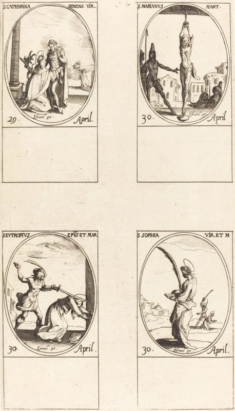 St. Catharine of Siena; St. Marian; St. Eutropius; St. Sophia.