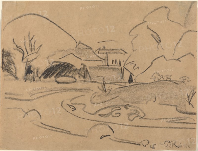 Footpaths and Pavilion in the Dresden Grosser Garten, c. 1909.