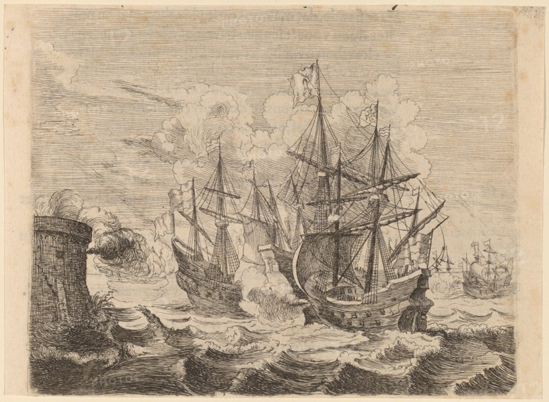 Heemskerck's Victory Over the Spanish Fleet at Gibraltar, 1634.