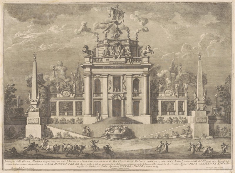 The Prima Macchina for the Chinea of 1769: A "Deliziosa", 1769.
