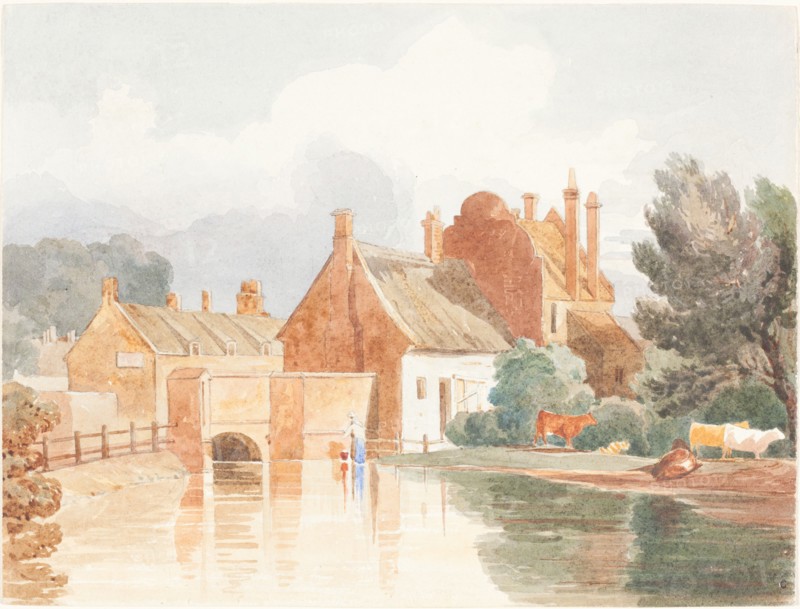 On the Bure, near Aylsham, Norfolk. Attributed to James Bulwer.