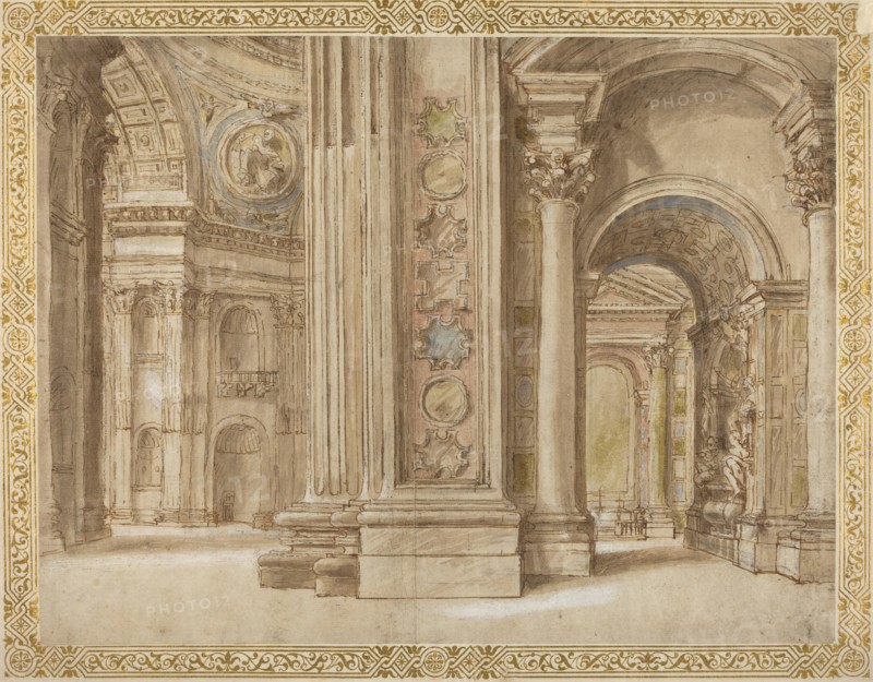 The Interior of Saint Peter's, Rome, first quarter 17th century.