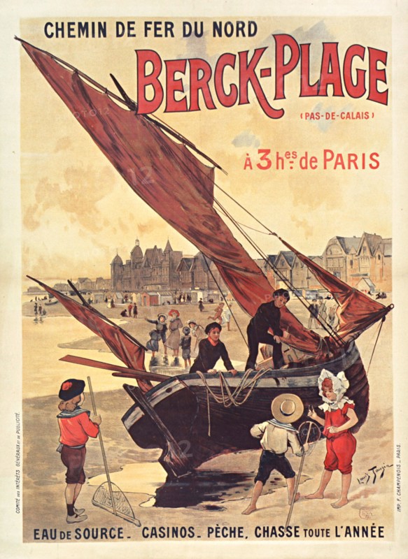Chemins de fer du Nord. Berck-Plage, c. 1910. Private Collection.
