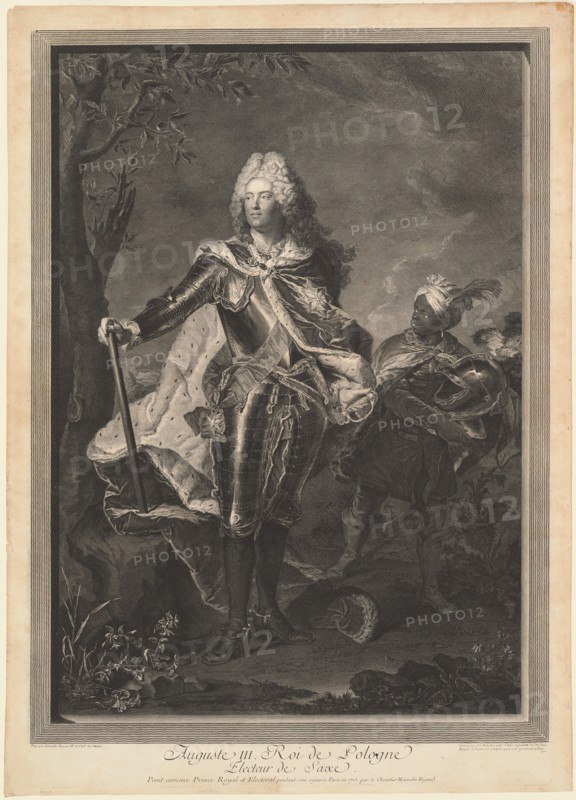 Auguste III. Roi de Pologne, 1750. [Augustus III, King of Poland].