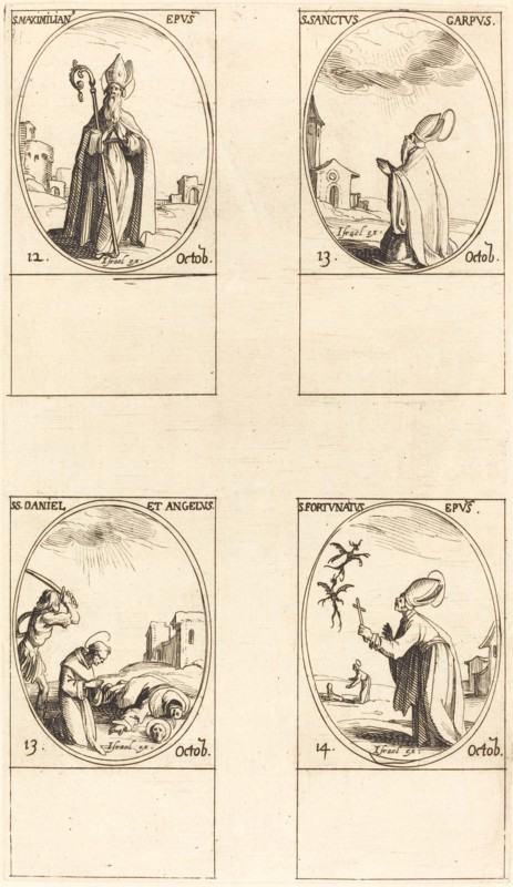 St. Maximilian; St. Carpus; St. Daniel and Angelus; St. Fortunatus.