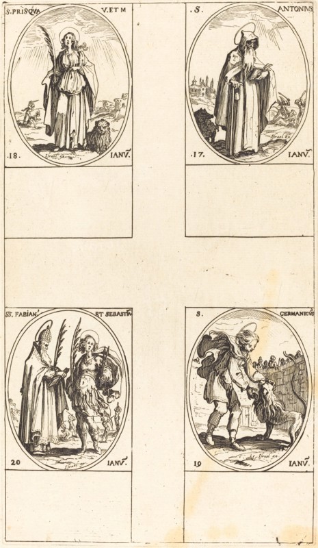 St. Anthony; St. Prisca; St. Germanicus; Sts. Fabian and Sebastian.
