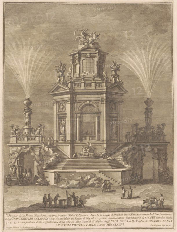 The Prima Macchina for the Chinea of 1776: A Pleasure Palace, 1776.