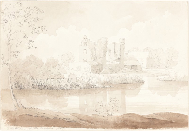 Castle Rheban on the River Barrow, Athy. Attributed to James Bulwer.