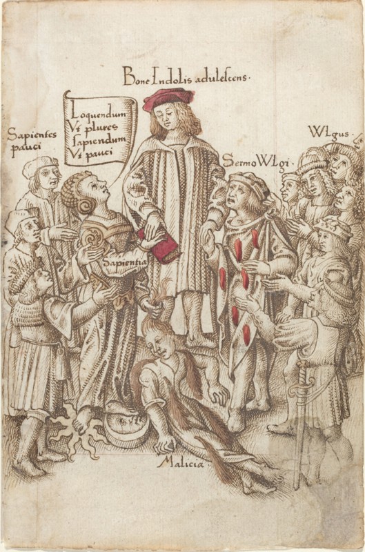 Do Not Walk outside the Public Highway [fol. 35 recto], c. 1512/1515.