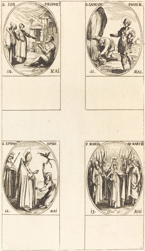 St. Job, Prophet; St. Gangulphus; St. Epiphanius; St. Mary of Martyrs.
