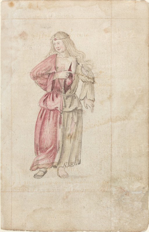 Personification of Friendship (Amicitia) [fol. 2 recto], c. 1512/1515.
