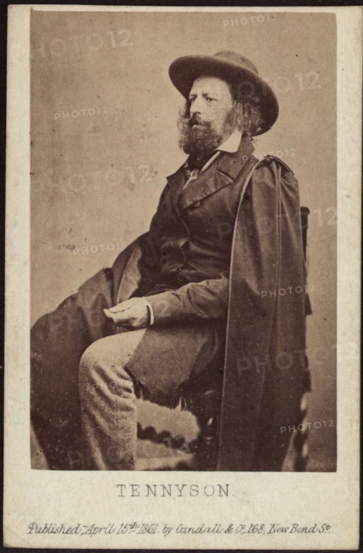 Portrait of Alfred, Lord Tennyson (1809-1892), 1861. Private Collection.