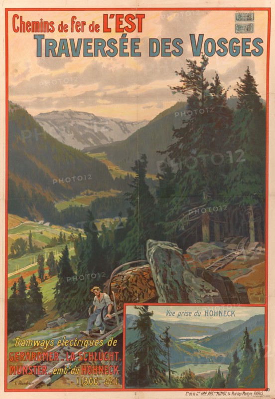 Chemins de fer de l'Est. Traversée des Vosges , 1908. Private Collection.