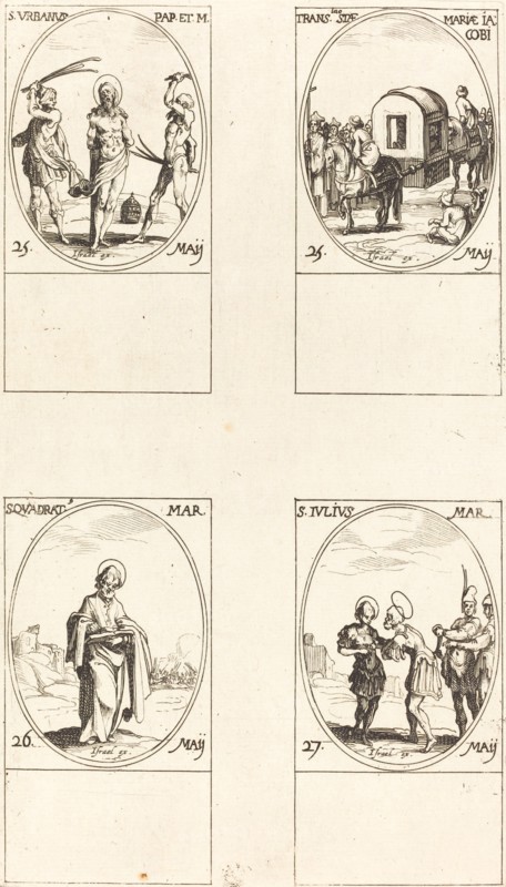 St. Urban; The Translation of St. Mary of James; St. Quadrat; St. Julius.