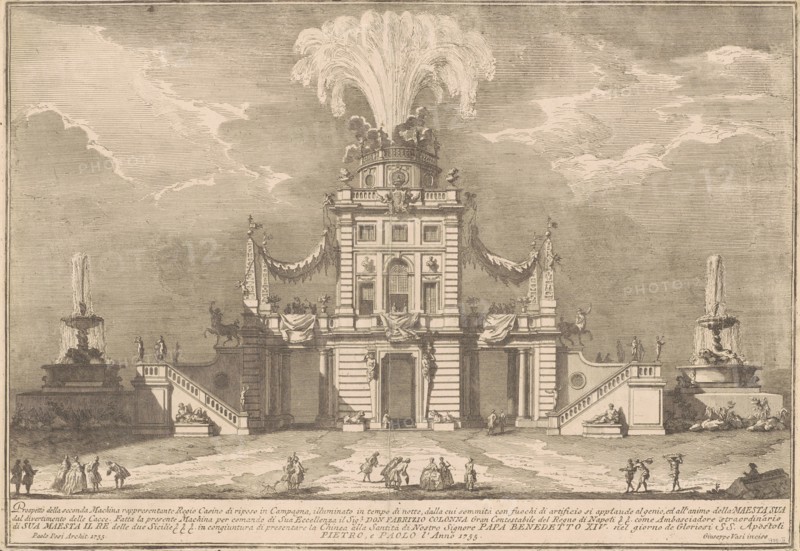 The Seconda Macchina for the Chinea of 1755: A Royal Hunting Lodge, 1755.
