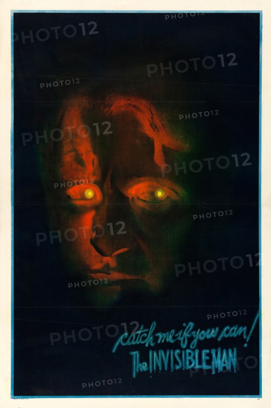 Movie poster "The Invisible Man" by James Whale, 1933. Private Collection.