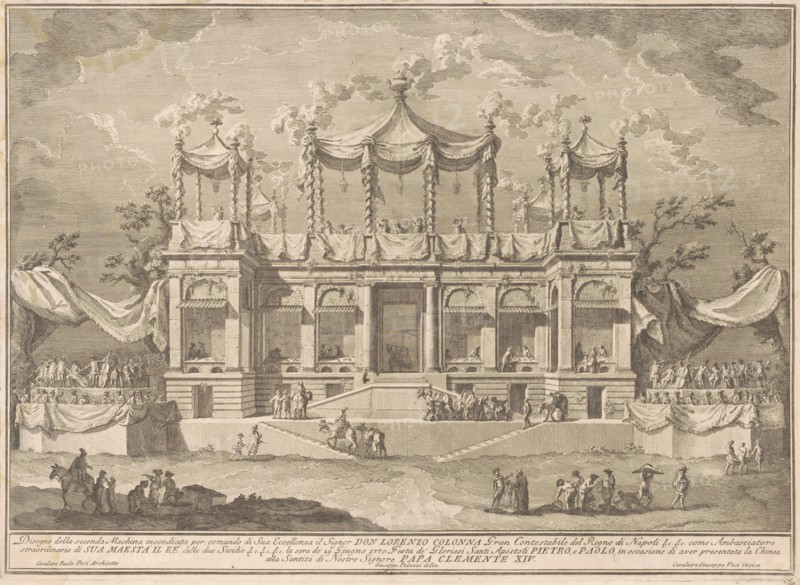 The Seconda Macchina for the Chinea of 1770: The Fish Market Portico, 1770.