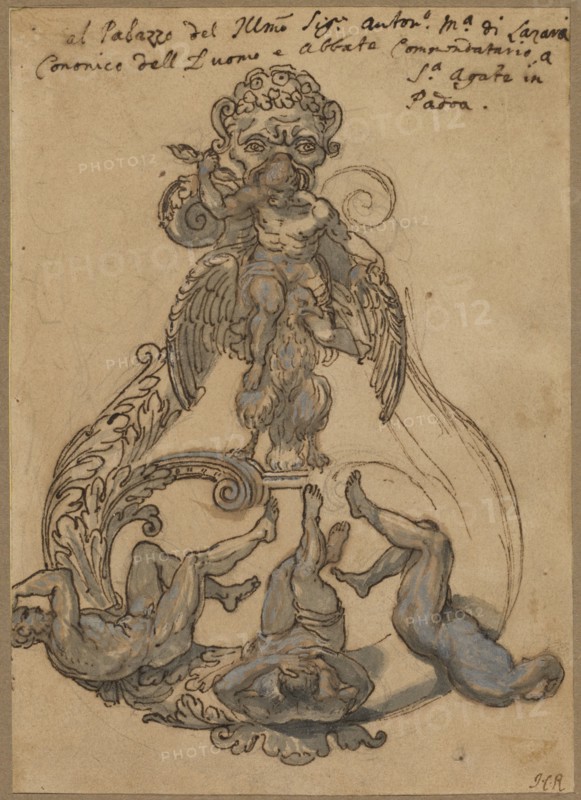 Door Knocker with Zeus Vanguishing Giants, late 17th or early 18th century.