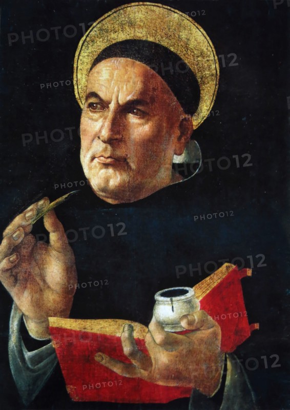 Saint Thomas Aquinas. Found in the collection of Abegg-Stiftung, Riggisberg.