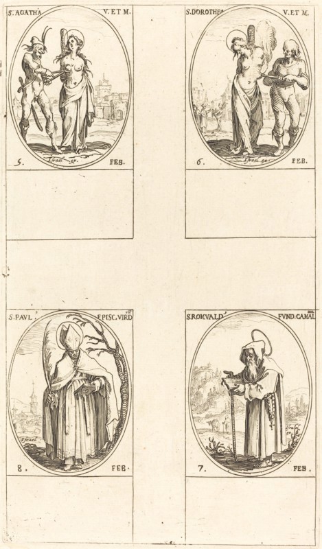 St. Agatha; St. Dorothy; St. Romuald of Ravenna; St. Paul, Bishop of Verdun.
