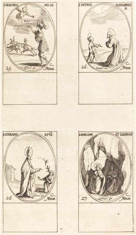 St. Mercury; St. Peter of Alexandria; St. Conrad; Sts. Barlaam and Josaphat.