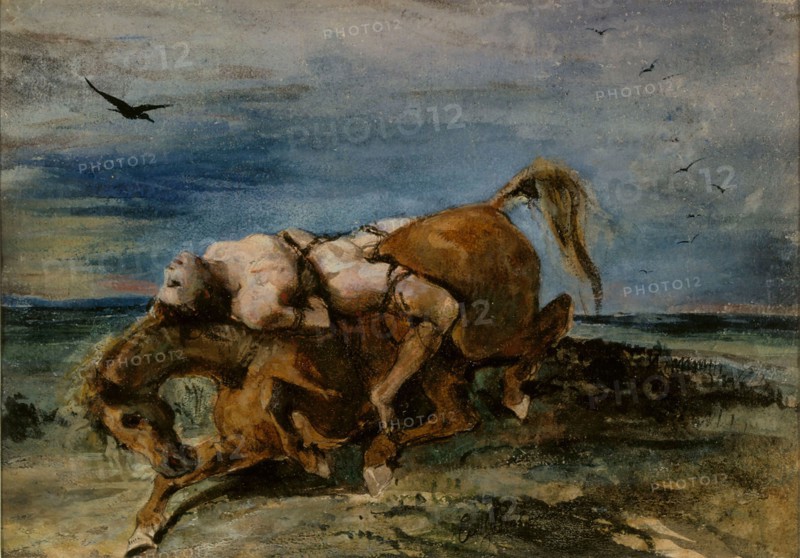 Mazeppa on the Dying Horse , 1824. Found in the collection of Ateneum, Helsinki.