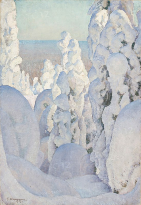 Winter Landscape in Kinahmi, 1923. Found in the collection of Ateneum, Helsinki.