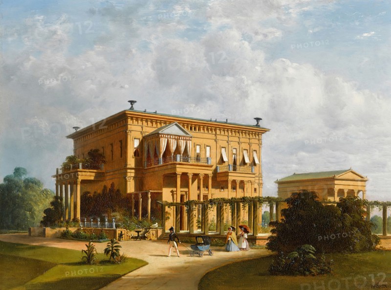 The Summer Palace of Duke of Leuchtenberg in Sergievka, 1873. Private Collection.