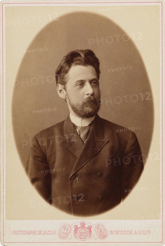 Portrait of the poet Innokenty Annensky (1856-1909), c. 1890. Private Collection.