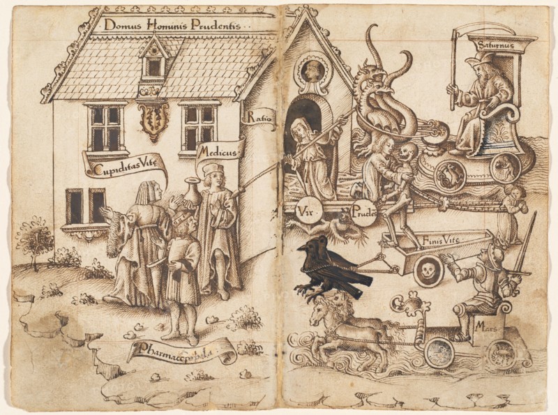 Do Not Turn Back When You Arrive at the End [fol. 26 verso / 27 recto], 1512/1514.