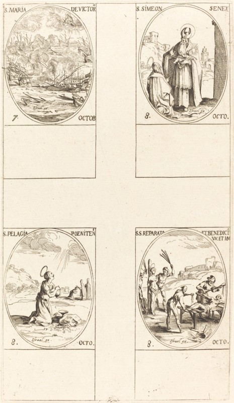 St. Mary of Victory; St. Simeon, Prophet; St. Pelagia; Sts. Reparata and Benedicta.
