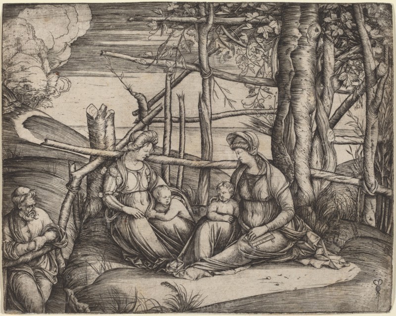 Holy Family with Saint Elizabeth and the Infant Saint John the Baptist, c. 1499/1501.