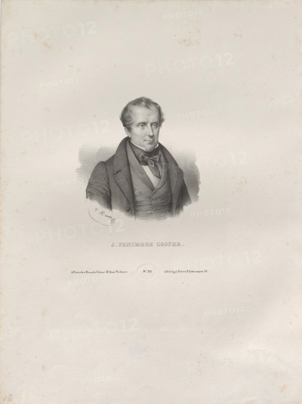 Portrait of the writer James Fenimore Cooper (1789-1851), c. 1840. Private Collection.
