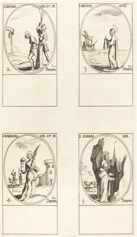 St. Irene & Companions; St. Christiana; Sts. Anania, Azaria & Misael; St. Florianus &.